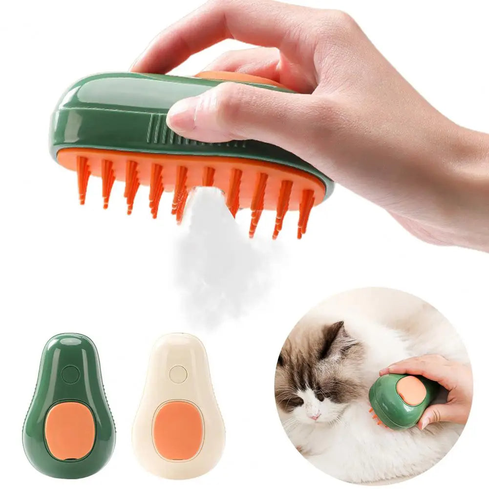 Avocado Shape 3-in-1 Pet Steam Brush